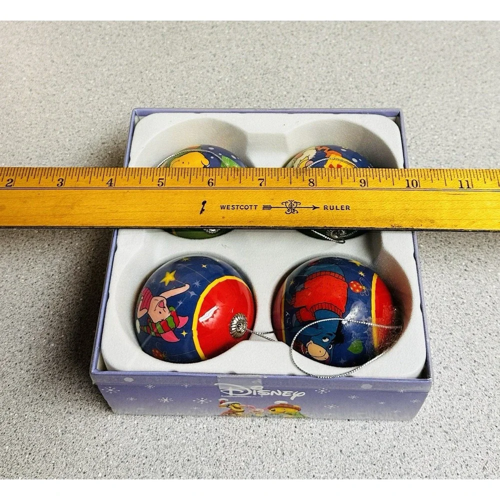 Vintage Disney Classics Lot of 4 Winnie Pooh  Christmas Ornaments